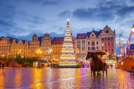 Predvianočný Wroclaw